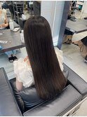 縮毛矯正ロングヘアカット/夏カラー美髪艶髪