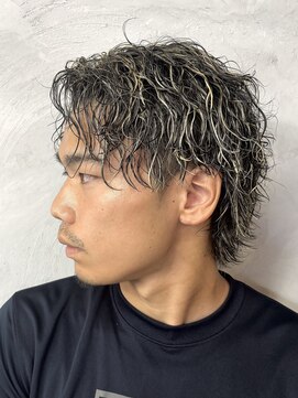 架空(KAQU) ハイライト×スパイラルパーマ