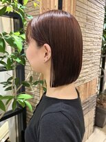 ジアン バイ ミルボン NU茶屋町+(GIEN by milbon)&nbsp;ストレートボブ/タッセルボブ/ボルドーブラウン