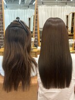 山野愛子美容室 銀座店 髪質改善ストレート縮毛矯正レイヤーカット透明感カラー