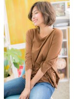 ミック ヘアアンドビューティー 大山店(miq  Hair&Beauty)&nbsp;リラクシーボブで、色っぽカジュアルa