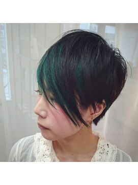 ヘアー ブランコ(hair Blanco) ツーブロック＆アシンメトリー＆インナーカラー