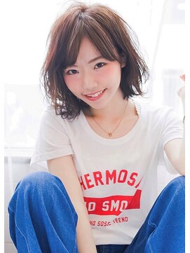 アグ ヘアー フィール 徳庵駅前店(Agu hair feel) 《Agu hair》20代30代小顔ふんわりくびれ無造作ひし形ミディ