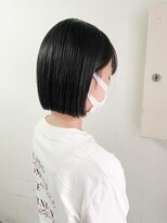 キャンバス バイ ネオリーブ 横浜西口(Canvas by neo.)&nbsp;大人可愛い小顔丸み耳掛けミニボブ　20代30代40代