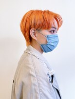 アヴァンセ サニー美容室&nbsp;韓国マッシュ × オレンジ