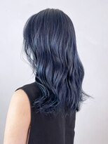 アイティーバイアルバム 松戸店(IT by ALBUM)&nbsp;ネイビーロング_くびれヘアビタミンカラー_ba339782