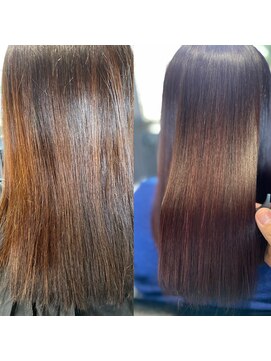 アローズ 玉名店(arose) ２０～40代髪質改善艶感レッドブラウンエアストレート