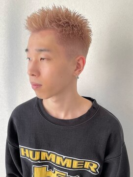 スキル(SKILL) スパイキーショート ピンクベージュ