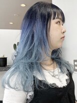 ウィコ 新宿(WICO)&nbsp;ブルーグラデーション[新宿駅/斜めバング/グレージュカラー]