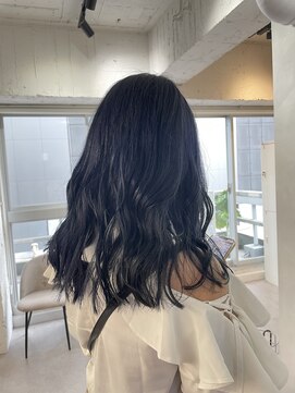 エイト プラット 渋谷2号店(EIGHT plat) ダブルカラー　ネイビー