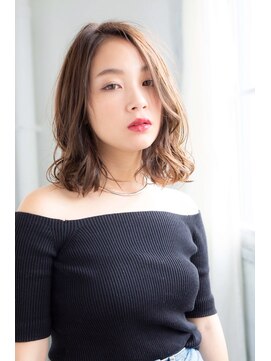 メゾンブラン アヴェダ(Maison Blanc AVEDA) カーリーボブ　大人女性　ウェーブ　30代40代50代