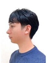 黄ぐまくん美容室 メンズ ツーブロック