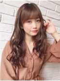 イメチェン/似合わせカット/フルバング/レッドブラウン/錦糸町