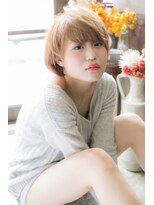 ラゴム 池袋(LAGOM)&nbsp;切りっぱなしボブ/美髪/ピンクブラウン[池袋/髪質改善]