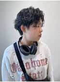 【ハクラ】ハンサムショート パーマ 黒髪パーマ 刈り上げ女子