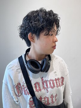 スタイル 茅ケ崎(STYLE) 【ハクラ】ハンサムショート パーマ 黒髪パーマ 刈り上げ女子