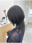 ウルフヘア ブルーブラック
