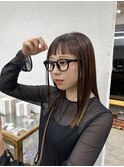 オン眉ストレート