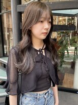 コフィー バイ メルト 吉祥寺(cofy by melt)&nbsp;【松本咲花】ブリーチなし透明感カラー秋カラー韓国ヘア顔まわり