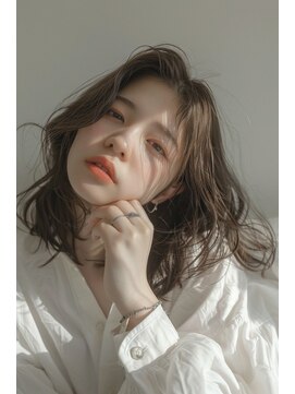 ラナ 新宿(lana) ミディアムレイヤー/顔まわり/ワイドバング/【lana hair 新宿】
