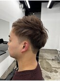★メンズショート/アップバング/ツーブロック/マッシュ/波巻き