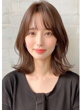 【人気No,3】髪質改善×ミディアムボブ×高濃度水素カラー