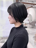 インスヘアー 梅田(INCE HAIR)&nbsp;大人可愛い20代30代小顔くびレイヤー柔らかショートボブ
