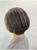 白髪ぼかしハイライト