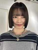 フゾンカウチ(fuzon kauti)&nbsp;ぱっつんボブ顔周りレイヤーショートボブ髪質改善10代20代30代