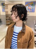 前髪パーマ/ショートボブ/ボブパーマ/ショートパーマ