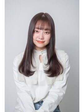 ルフュージュ バイ プロデュース 相模大野店(Refuge by Produce) チョコレートブラウン/レイヤーカット/ストレートロング