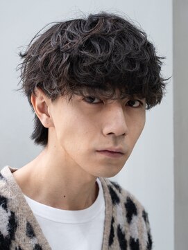 フィフス 天神大名(fifth) 天神シャドウパーマ波巻きスパイラルパーマメンズマッシュヘア