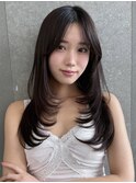 こだわりレイヤーカット/韓国風バング