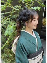 フェリーチェ(Felice)&nbsp;成人式ヘア 卒業式ヘア 編みおろし リボンヘア 振袖ヘア 袴ヘア