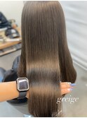 透明感グレージュカラー/赤味なしカラー/透明感カラー/表参道