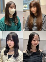 【riko】色落ちまで計算！ブリーチなしで叶える上品な透明感カラーと抜け感レイヤー