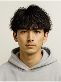 Hale刈り上げセンターパートフェザーパーマニュアンスパーマ原宿