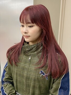 パークレーン アイス イヴェン アネックス(PARK LANE ICI yeven.anx) ブリーチなしカラーブリーチなしダブルカラー春カラーピンク