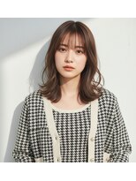 コトナ 越谷店&nbsp;セミロング20代30代ストレートレイヤー前髪なし前髪あり越谷