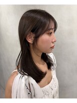 ディーエイチ ハル アヴェダ(Dh-HAL-AVEDA)&nbsp;韓国風/ナチュラル/ミディアム/顔周り/ベージュカラー/ AVEDA