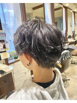 エイルヘアー トウカダイ(AYL hair toukadai)&nbsp;1ブリーチカラー/メンズカット/ダークシルバー