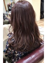 ルッソリベラ 池袋(Lusso libera)&nbsp;ボルドーカラー/ワインレッド/コテ巻き/30代/40代/50代