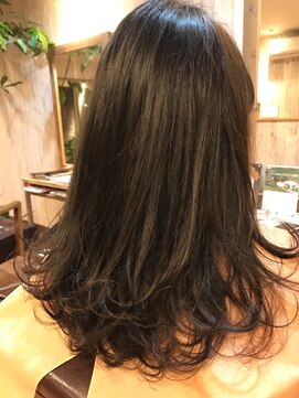 ボノヘアー(bono hair) ネイビーアッシュレイヤー