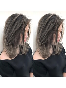 トルネード(TORNADO) オリーブグレージュハイライトバレイヤージュ