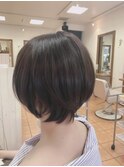 aruJisu カジュアルショート×艶アッシュ