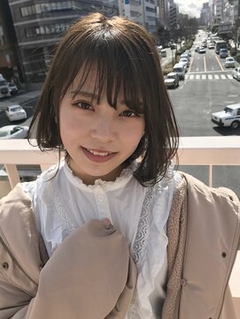 ヘアーメイクオズ(hair make O/S) 《kaito》ナチュラルストレートボブ_ココアブラウン