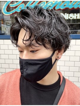 ミモザワークス(Mimosa Works) 色気のあるセンターパート