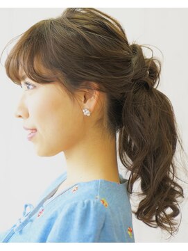 フーガ ニューヨーク 赤坂店(WHO-GA N.Y.) パーティーアレンジ　ポニーテール　抜け感　結婚式
