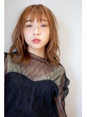 シースルーバング×ナチュラルウェーブ