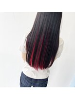 テクライズ 豊橋店(TECHRISE)&nbsp;ブラック&ピンク☆インナーカラー